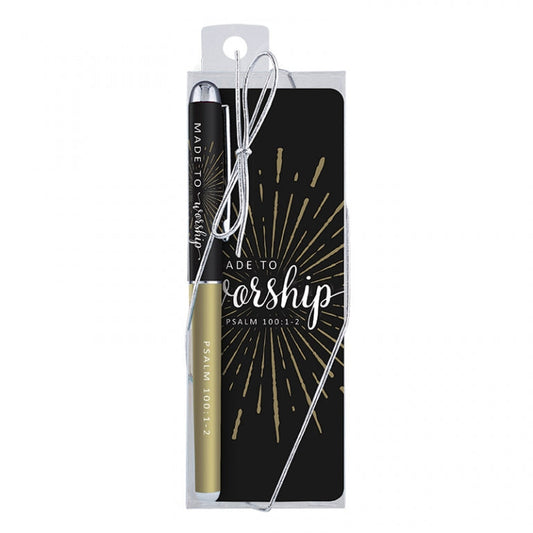 Made to Worship Pen and Bookmark Gift Set - Re-vived