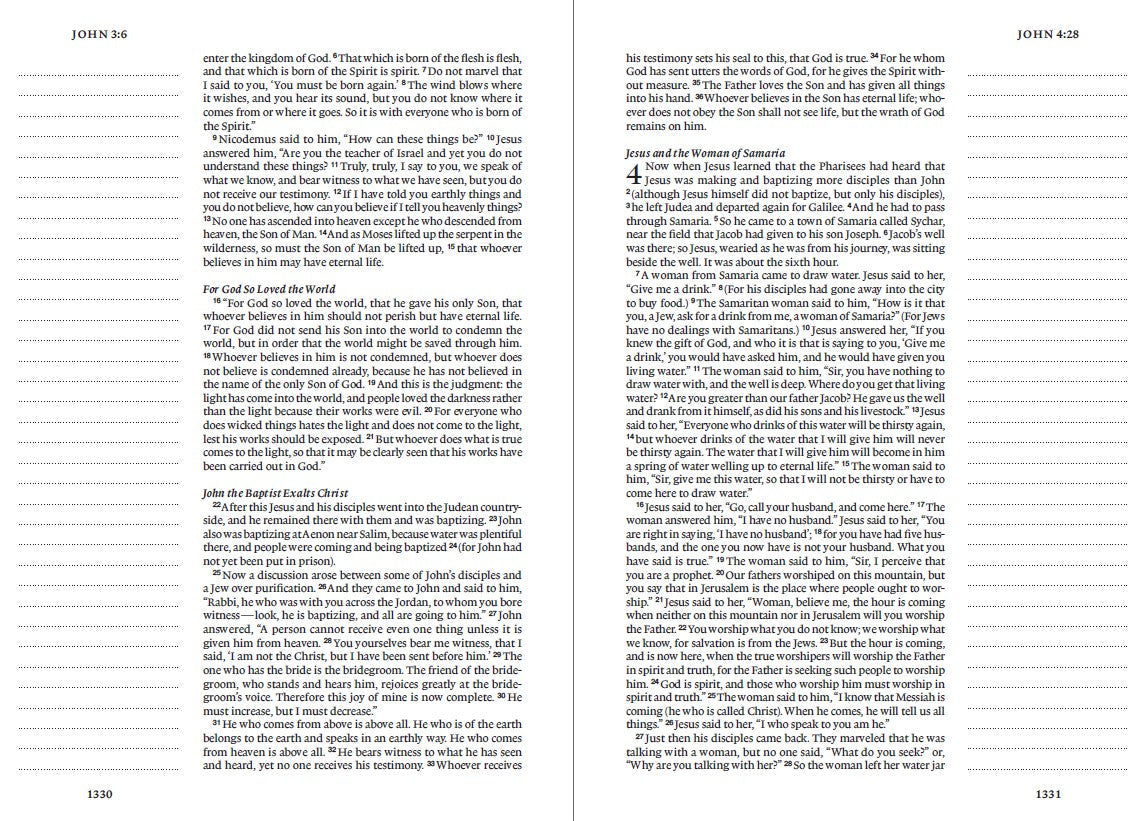 ESV Single Column Journaling Bible - Jessica Dennis Bush - Re-vived