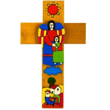 Girl with Guardian Angel Cross - Re-vived
