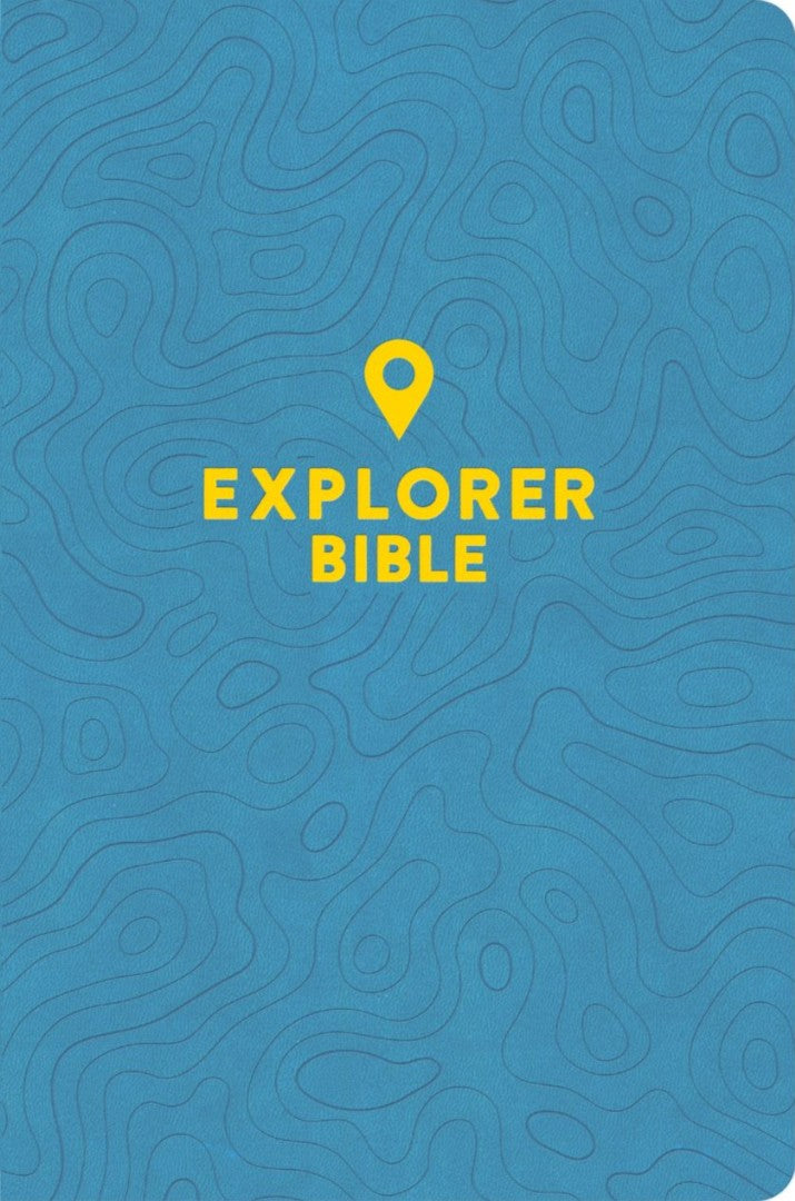 CSB Explorer Bible For Kids, Sky Blue Leathertouch, Indexed - Re-vived