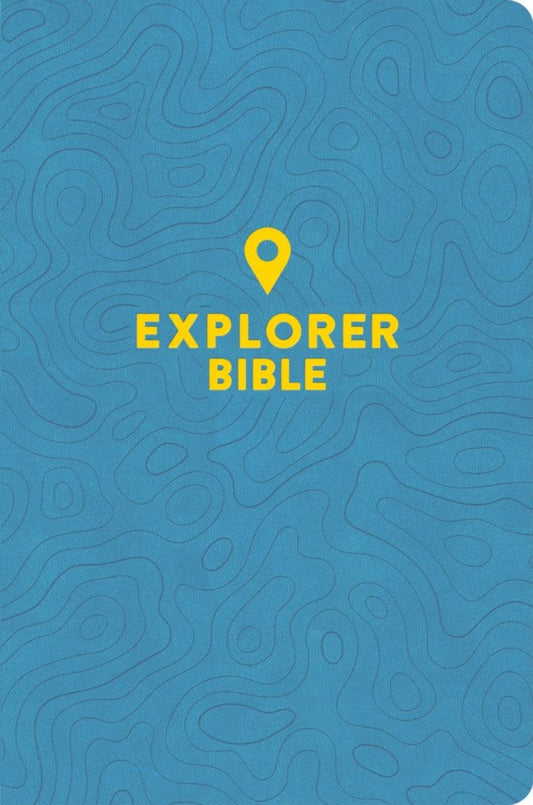 CSB Explorer Bible For Kids, Sky Blue Leathertouch - Re-vived
