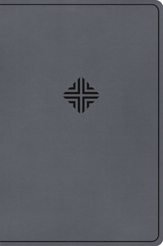 CSB Large Print Thinline Bible, Value Edition, Charcoal - Re-vived