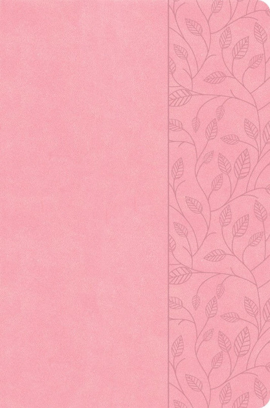 CSB Large Print Thinline Bible, Value Edition, Soft Pink - Re-vived