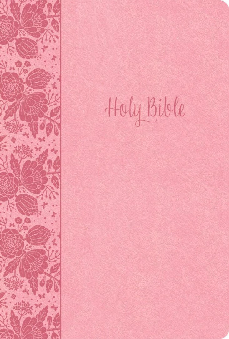KJV Large Print Thinline Bible, Value Edition, Soft Pink - Re-vived