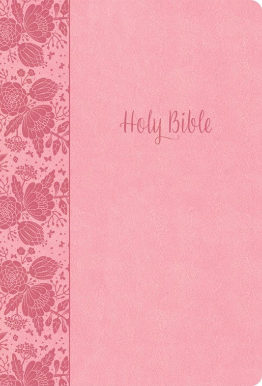 KJV Large Print Thinline Bible, Value Edition, Soft Pink - Re-vived