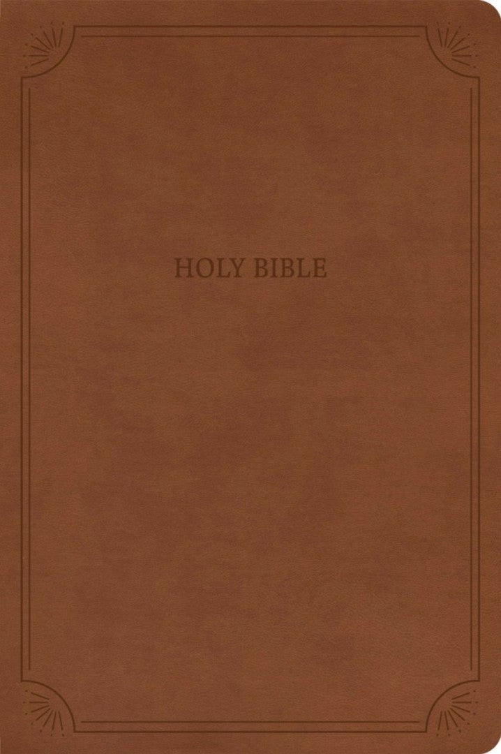 NASB Large Print Thinline Bible, Value Edition, Brown - Re-vived