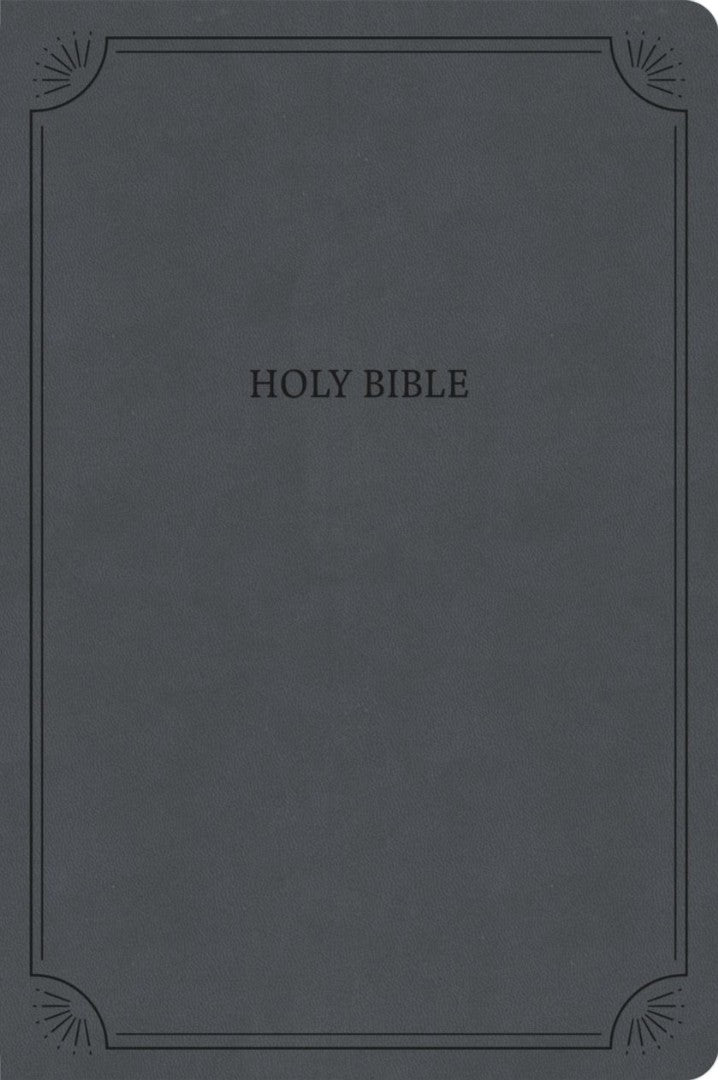 NASB Large Print Thinline Bible, Value Edition, Charcoal - Re-vived