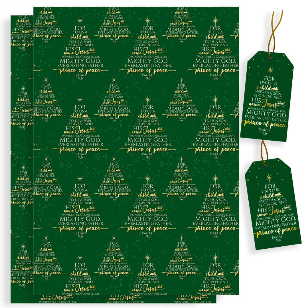 Christmas Tree Christmas Wrapping Paper - Re-vived