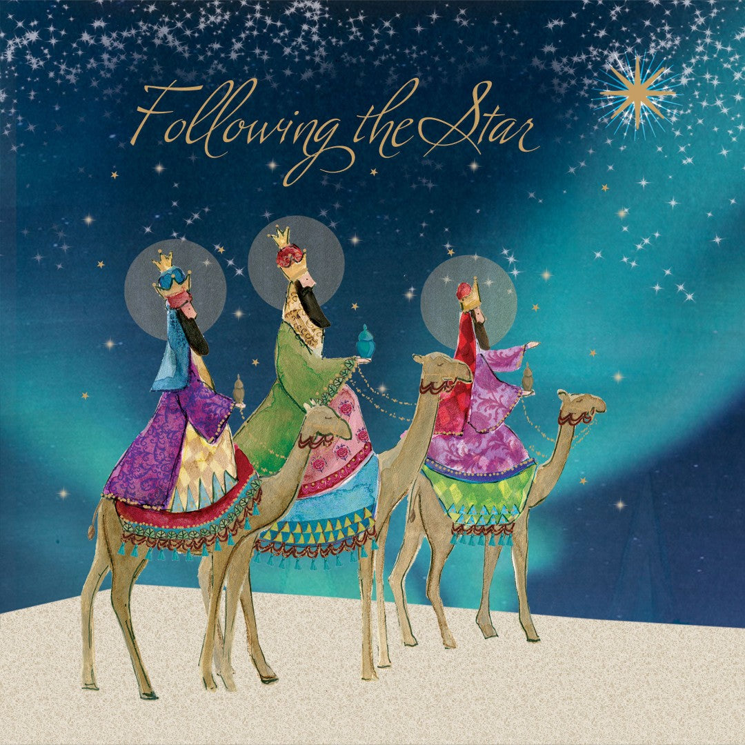 Following The Star Christmas Cards - Pack Of 10 - Re-vived