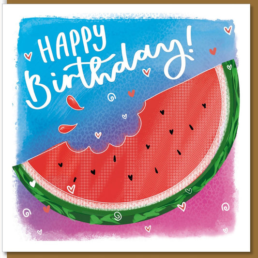 Water Melon Birthday Card - Re-vived
