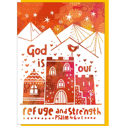 Refuge & Strength Greetings Card - Re-vived