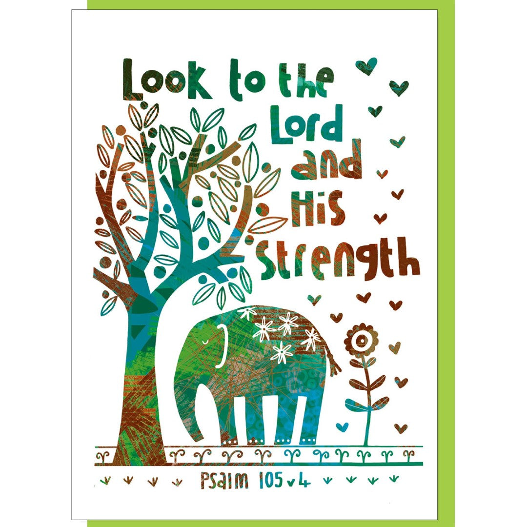 Look To The Lord Greetings Card - Re-vived