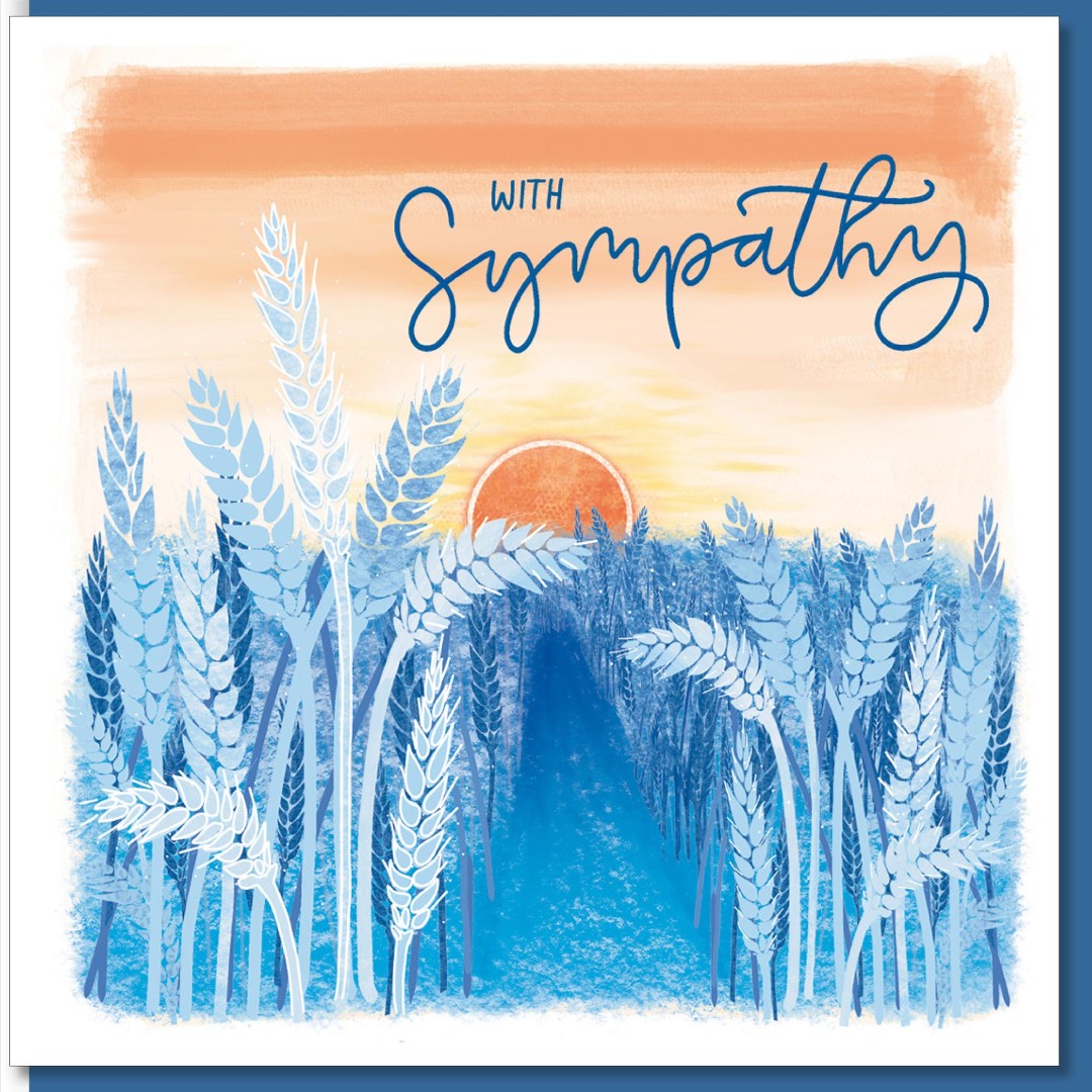 Sympathy Sunset Greetings Card - Re-vived
