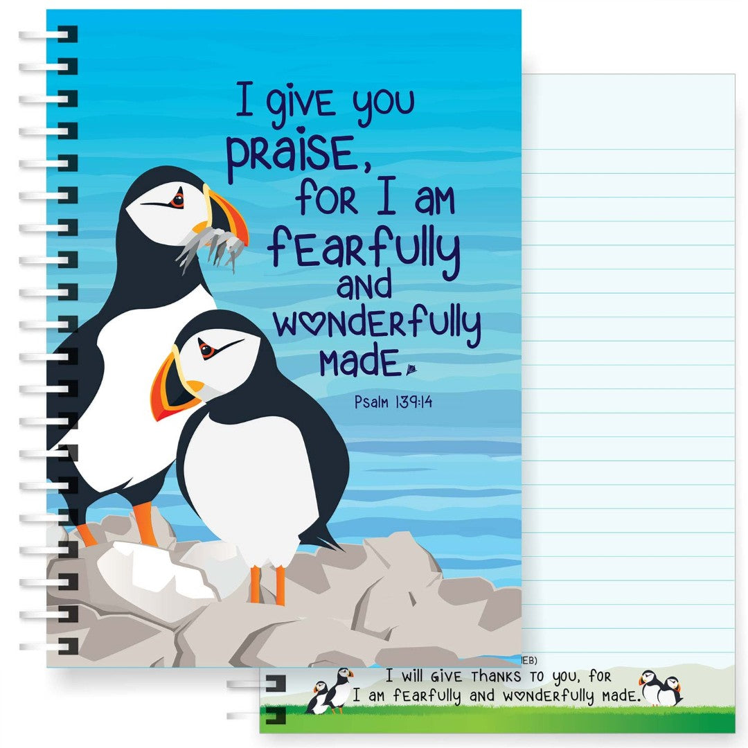 Fearfully And Wonderfully Made A5 Notebook - Re-vived