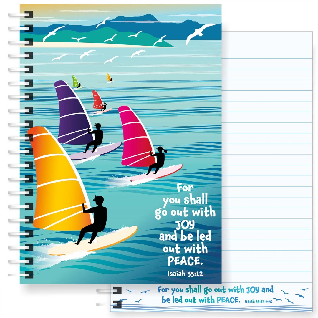 Go Out In Joy A5 Notebook - Re-vived