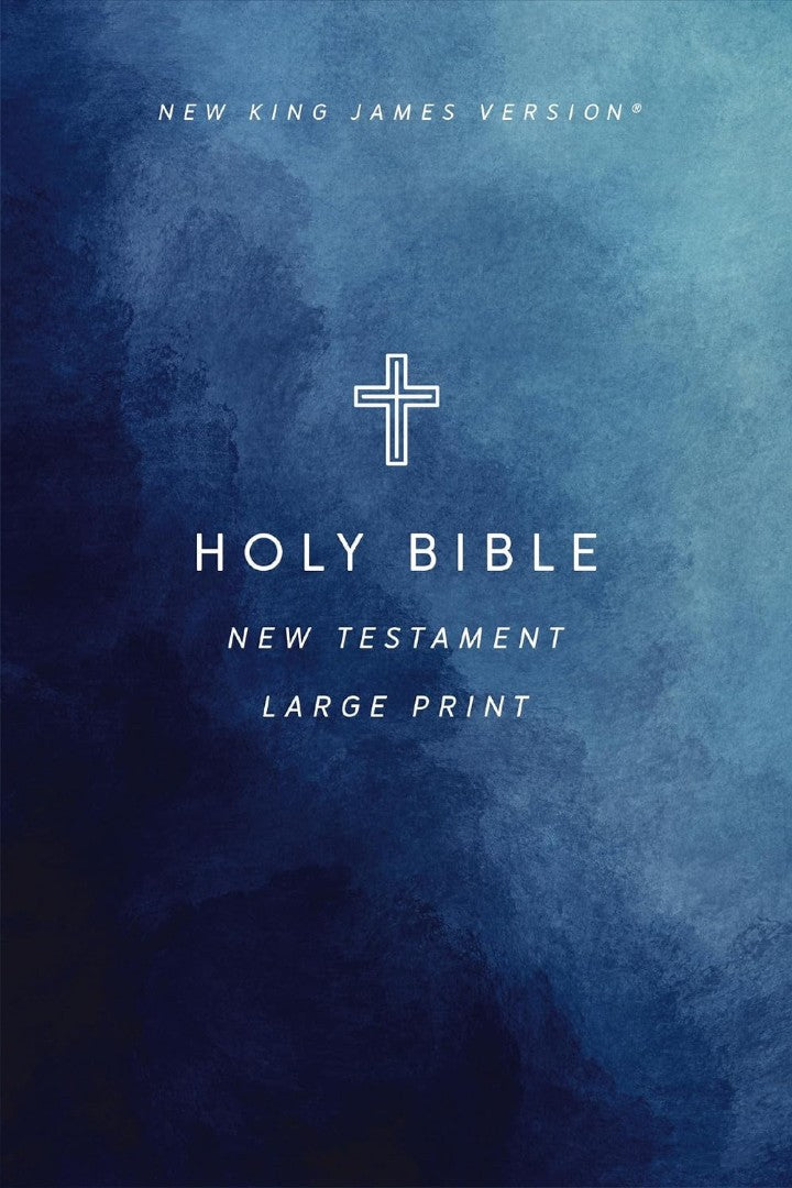 NKJV Large Print Outreach New Testament Bible, Cross - Re-vived