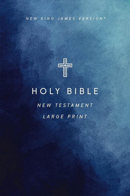 NKJV Large Print Outreach New Testament Bible, Cross - Re-vived