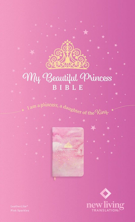 NLT My Beautiful Princess Bible, Pink Sparkles - Re-vived