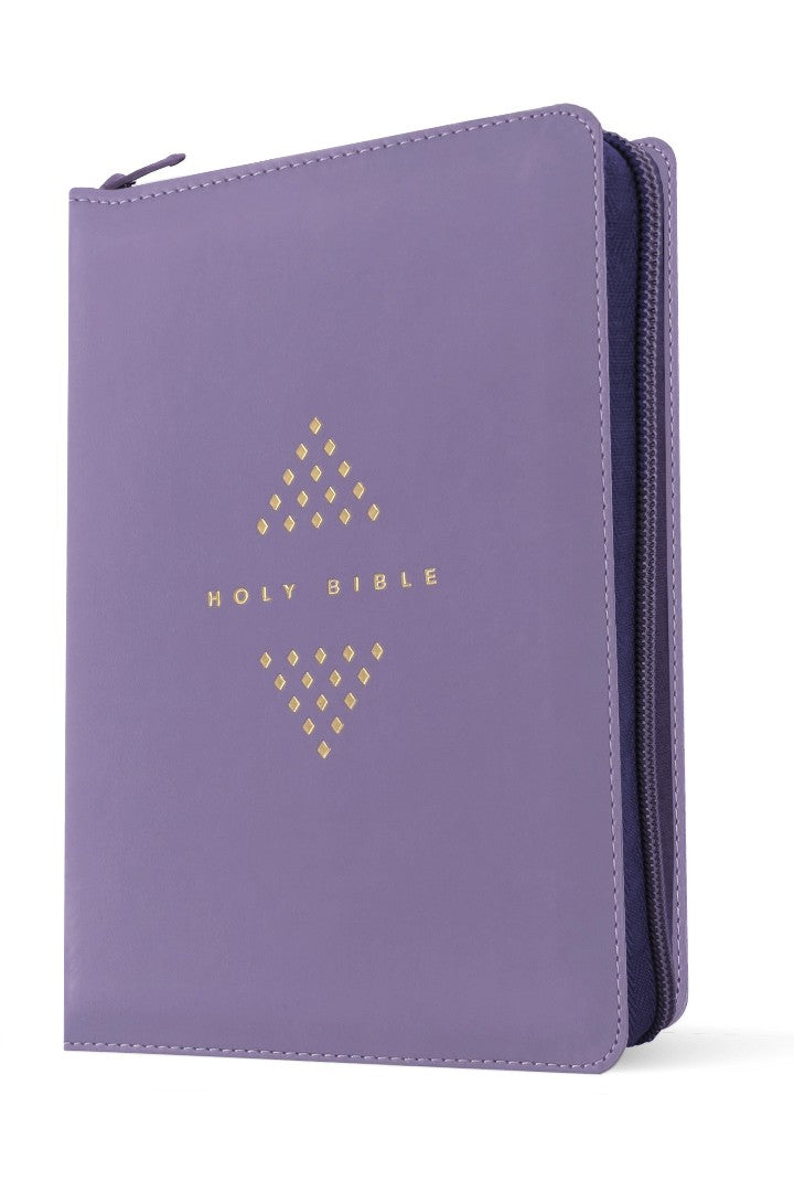 NLT Compact Giant Print Zipper Bible, Filament Edition - Re-vived
