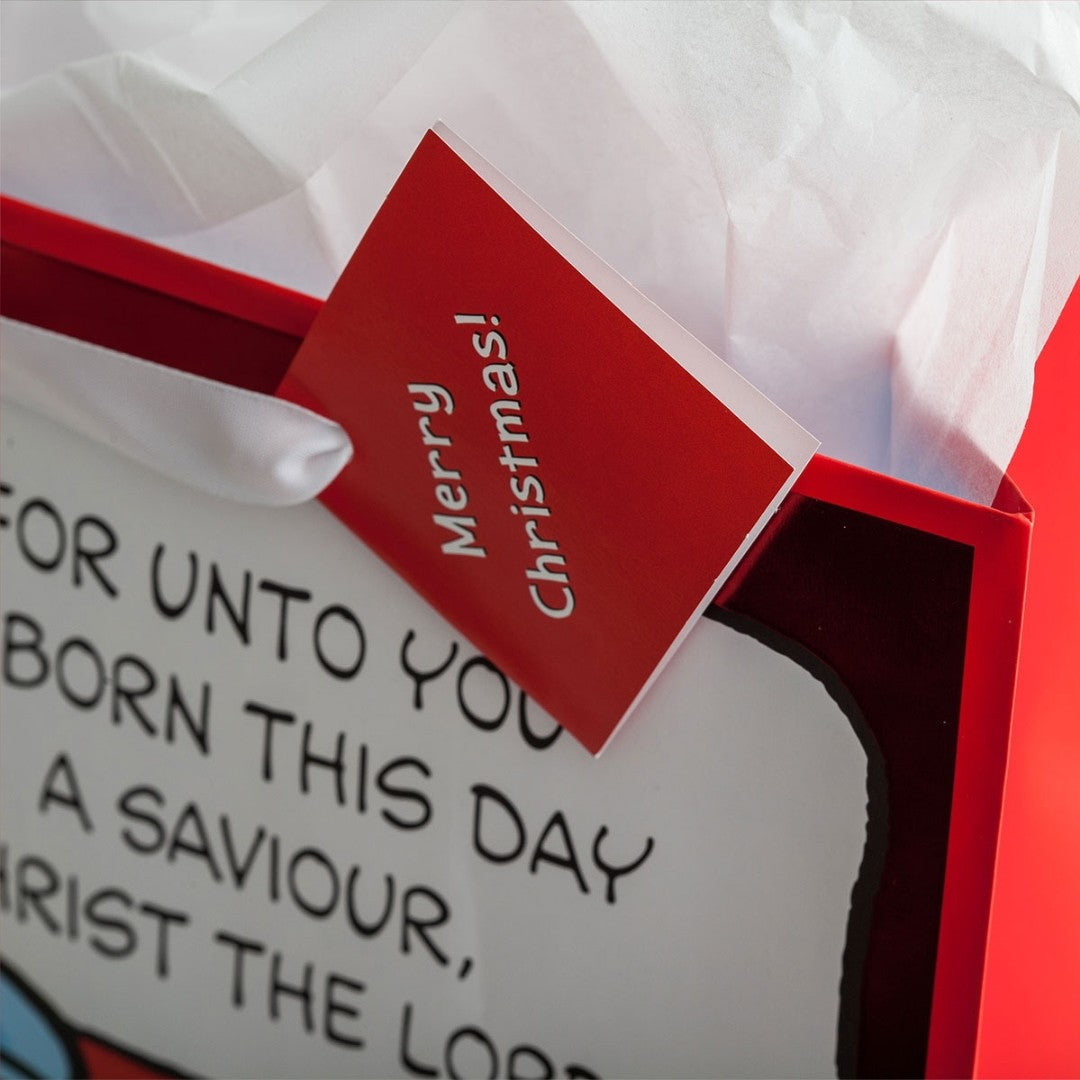 Peanuts - For Unto You Is Born This Day - Large Gift Bag - Re-vived