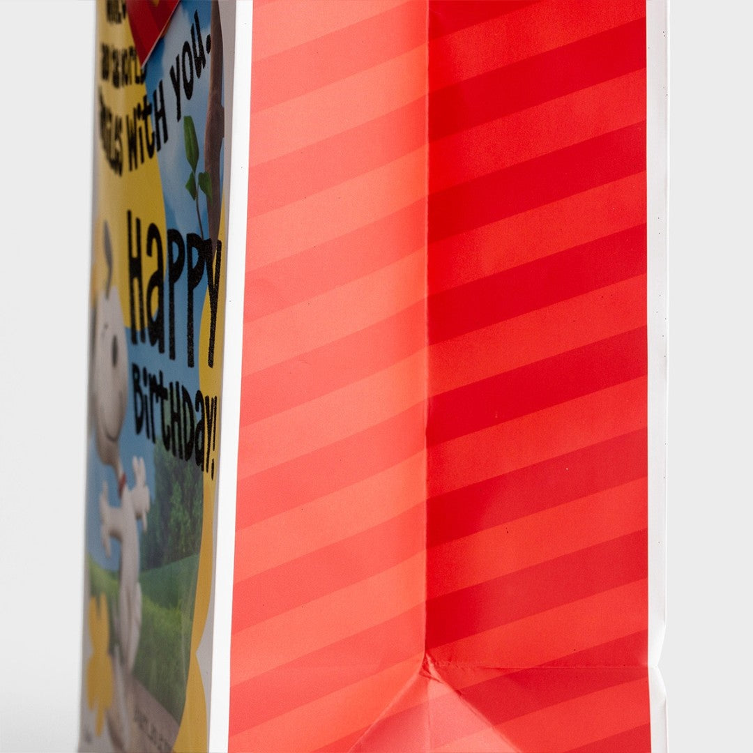 Peanuts - Happy Birthday - Large Gift Bag with Tissue - Re-vived