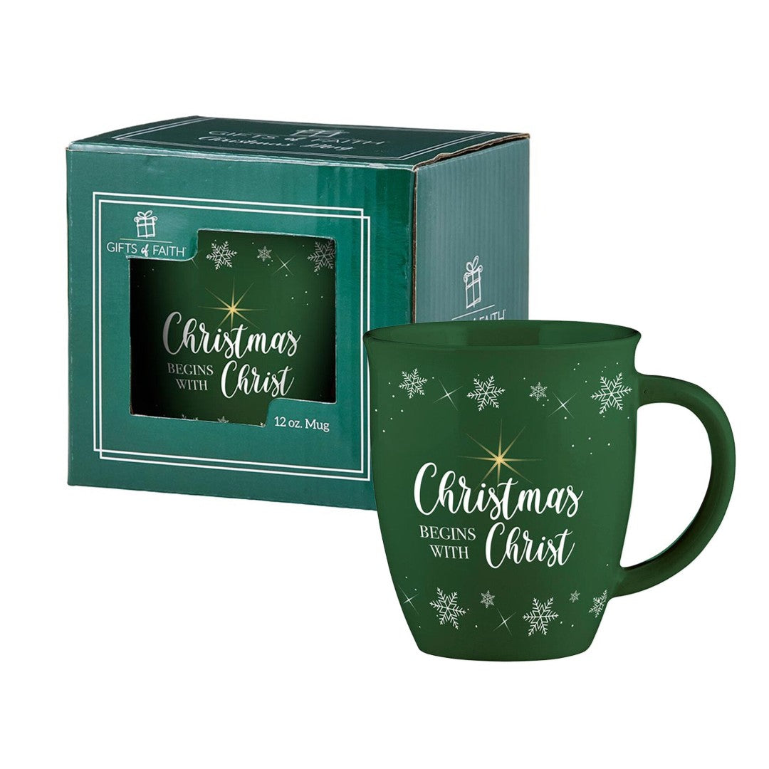 Mug - Christmas Begins With Christ - Re-vived