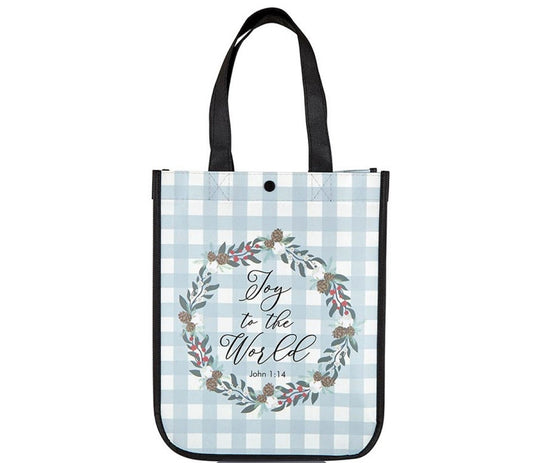 Joy To The World Small Eco-Friendly Tote Bag - Re-vived