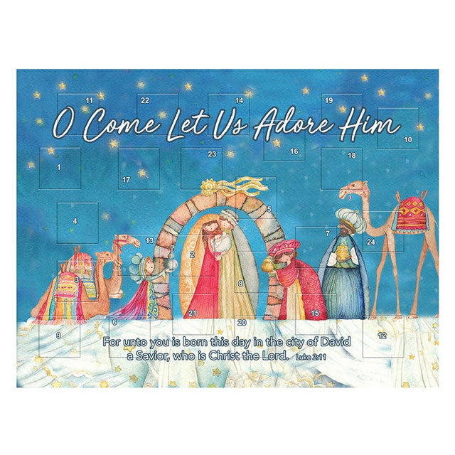 O Come Let Us Adore Him Advent Calendar - Re-vived