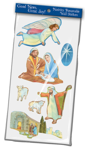 Good News Great Joy Removable Wall Sticker Nativity Set - Re-vived