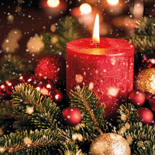 Candle Christmas Cards - Pack Of 10 - Re-vived
