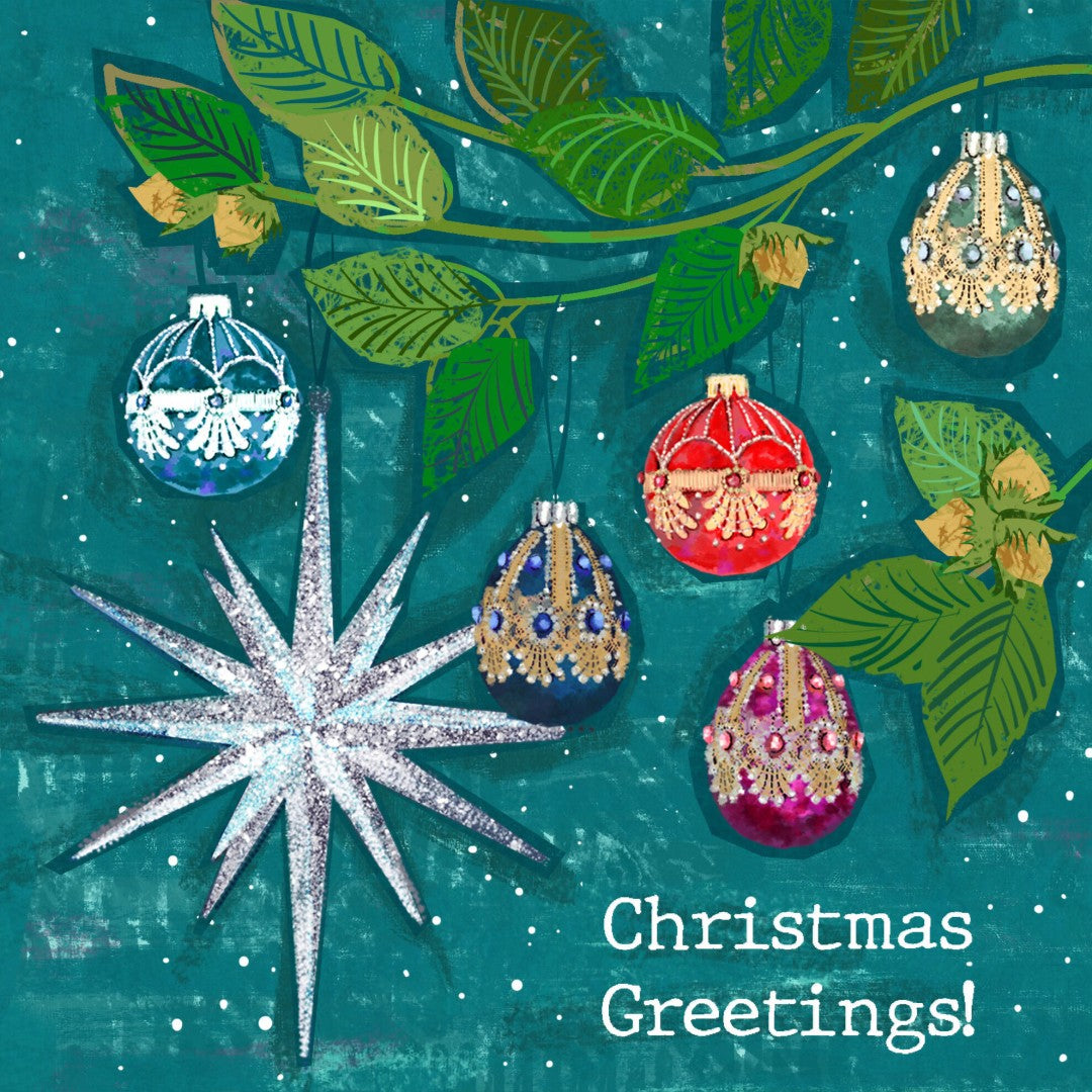 Tearfund - Christmas Baubles - Pack Of 10 - Re-vived