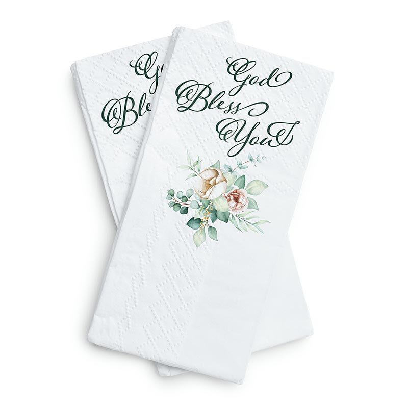 God Bless You Floral Tissues - Re-vived