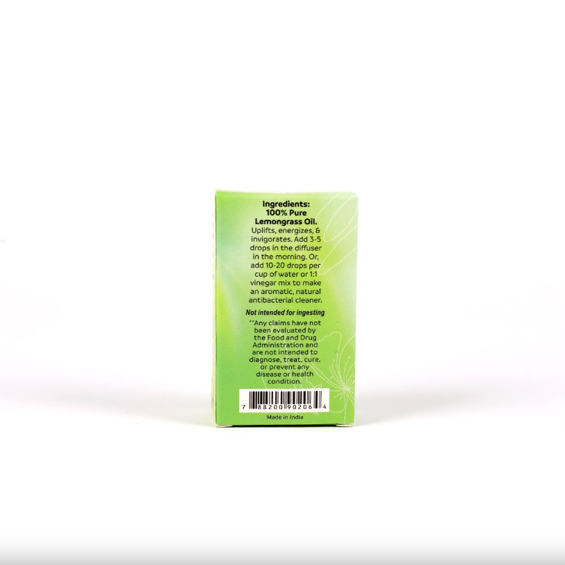 Pure Essential Oil - Lemongrass 10ml - Re-vived