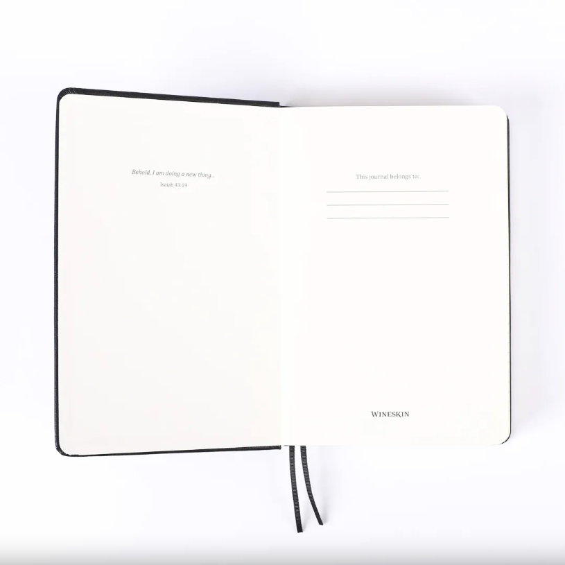Wineskin Journal Black Hardcover - Re-vived