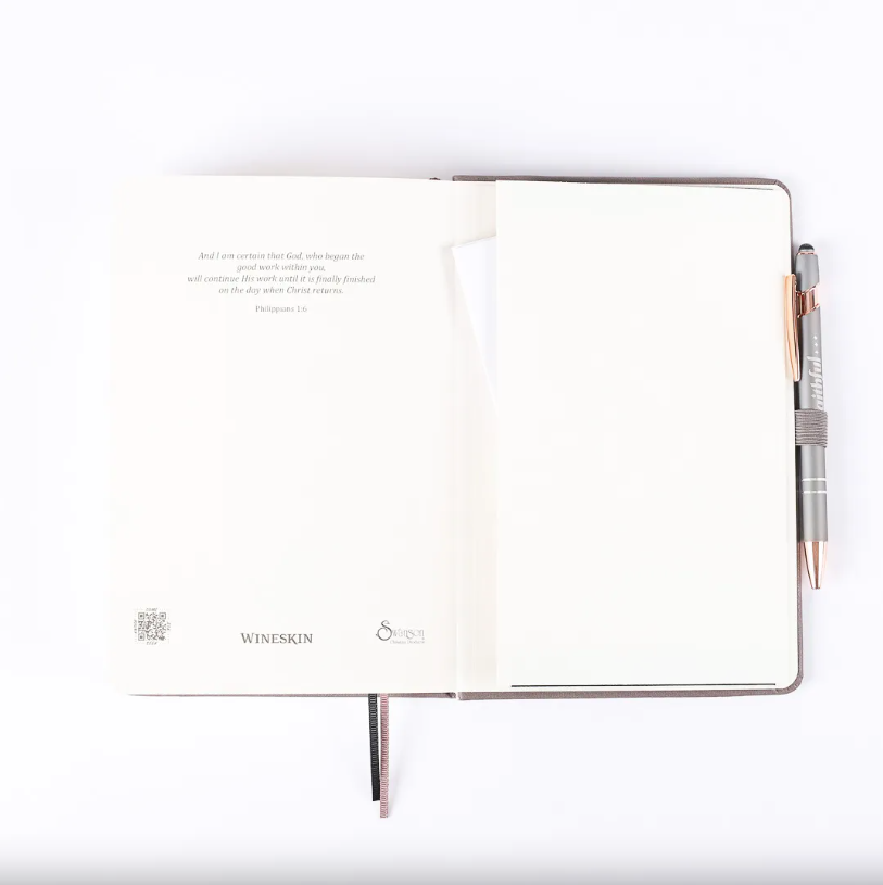 Wineskin Journal Grey Hardcover - Re-vived