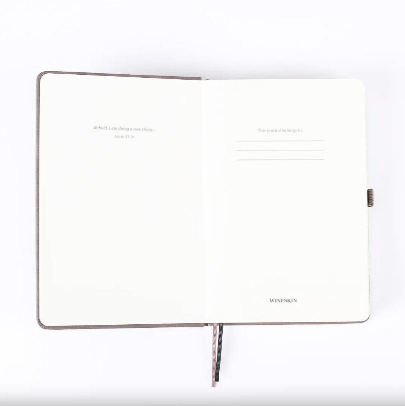Wineskin Journal Grey Hardcover - Re-vived