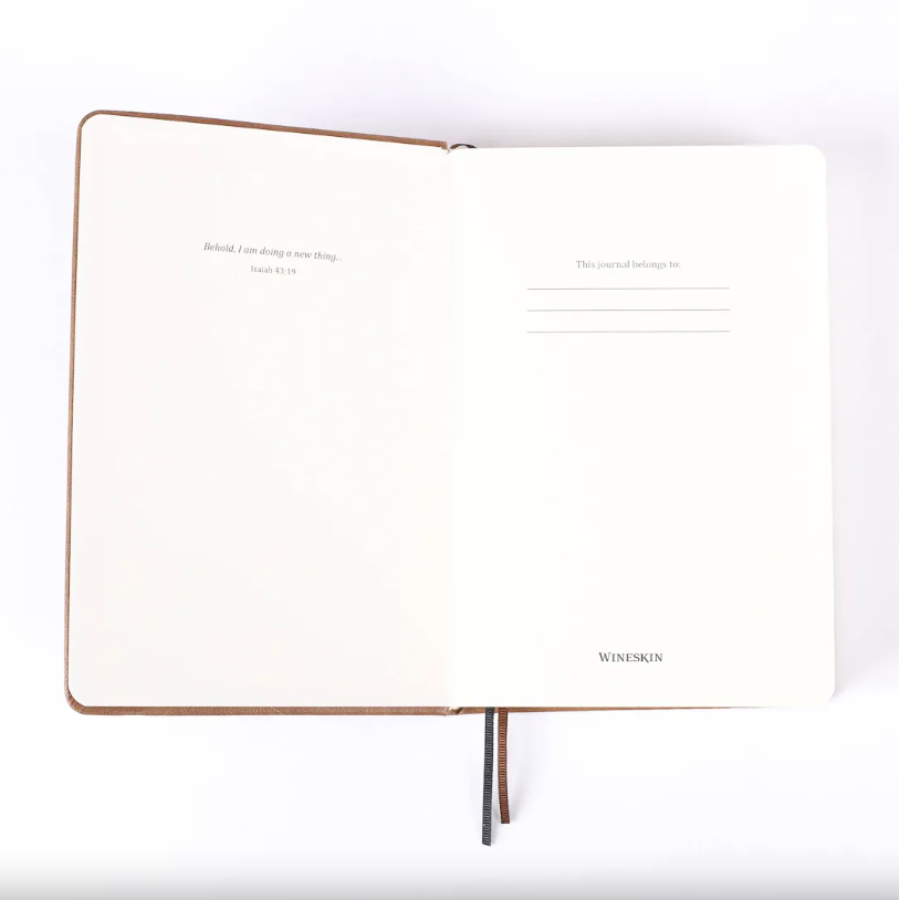 Wineskin Journal Tan Hardcover - Re-vived
