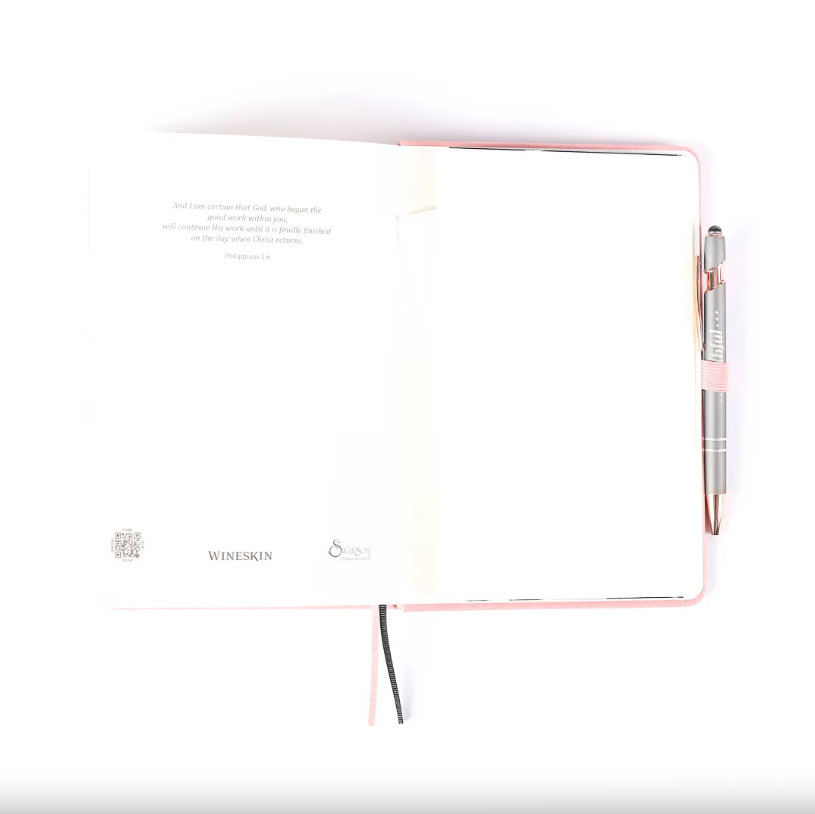 Wineskin Journal Rose Softcover - Re-vived
