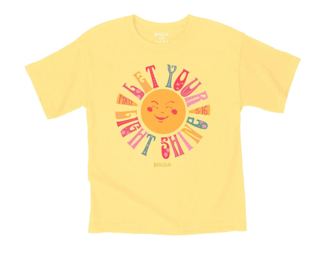 Let Your Light Shine Kids T-Shirt, 5T - Re-vived