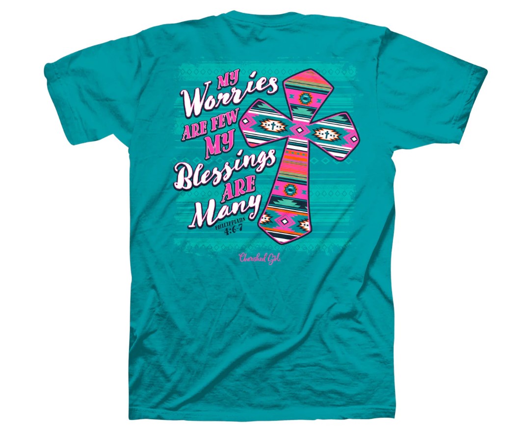 Cherished Girl Serape Cross T-Shirt, XLarge - Re-vived