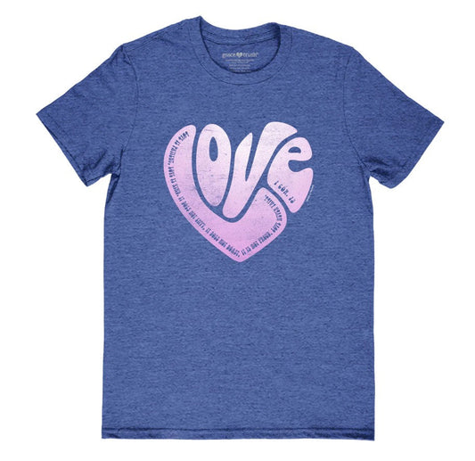 Grace & Truth Love Heart T-Shirt, XLarge - Re-vived