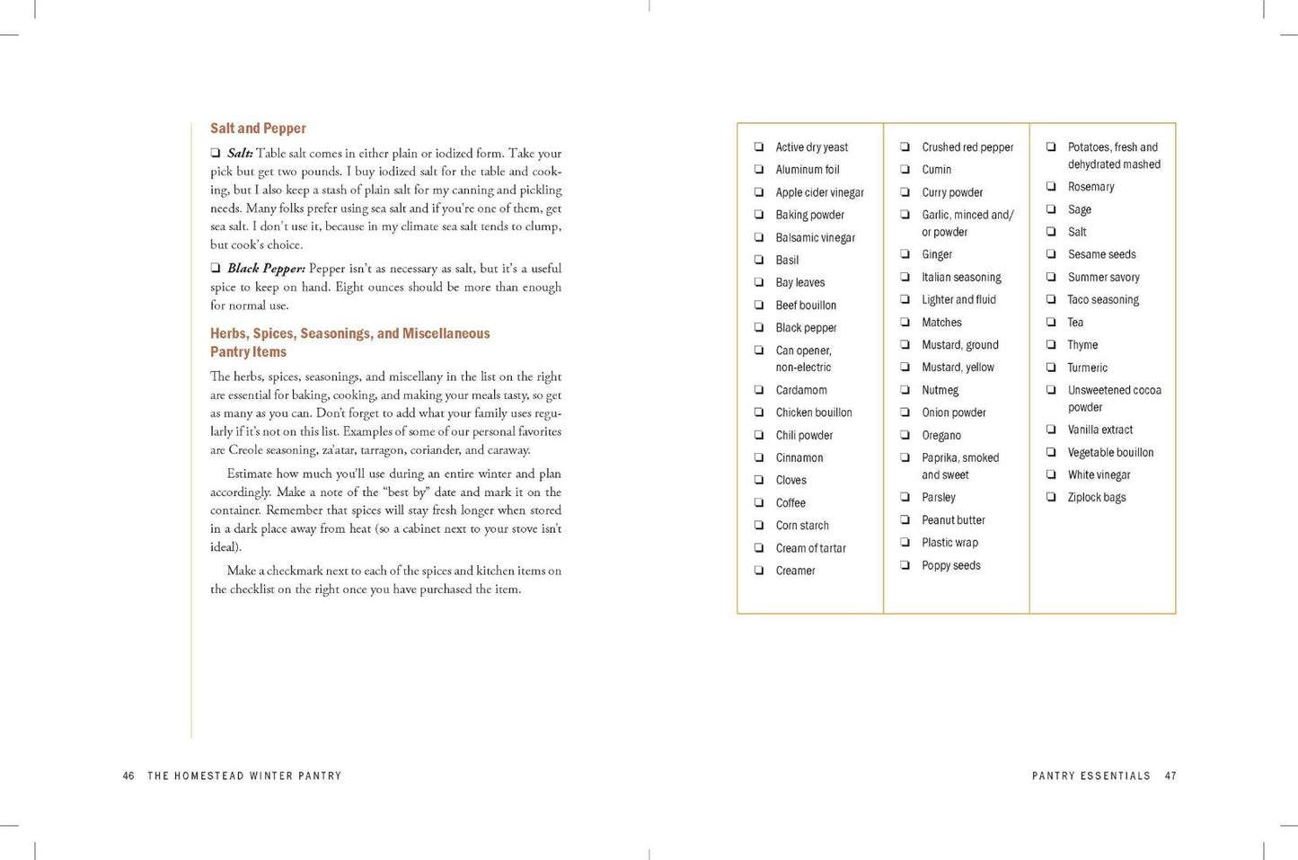 The Homestead Winter Pantry - Re-vived