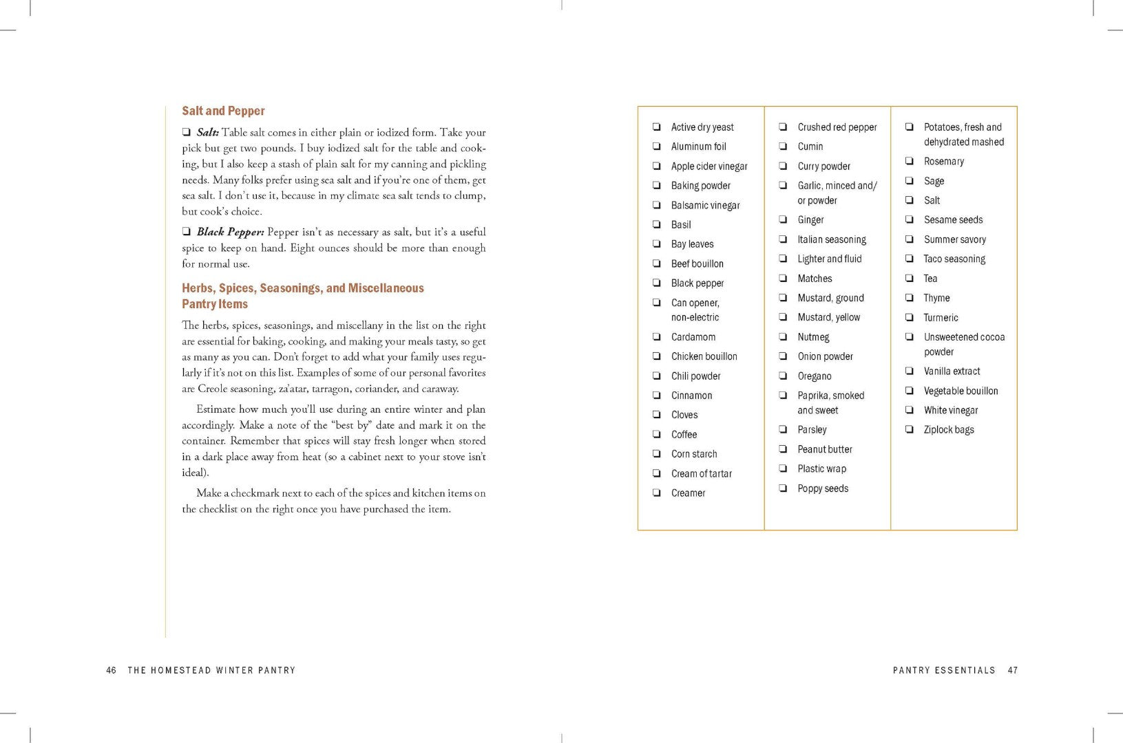 The Homestead Winter Pantry - Re-vived