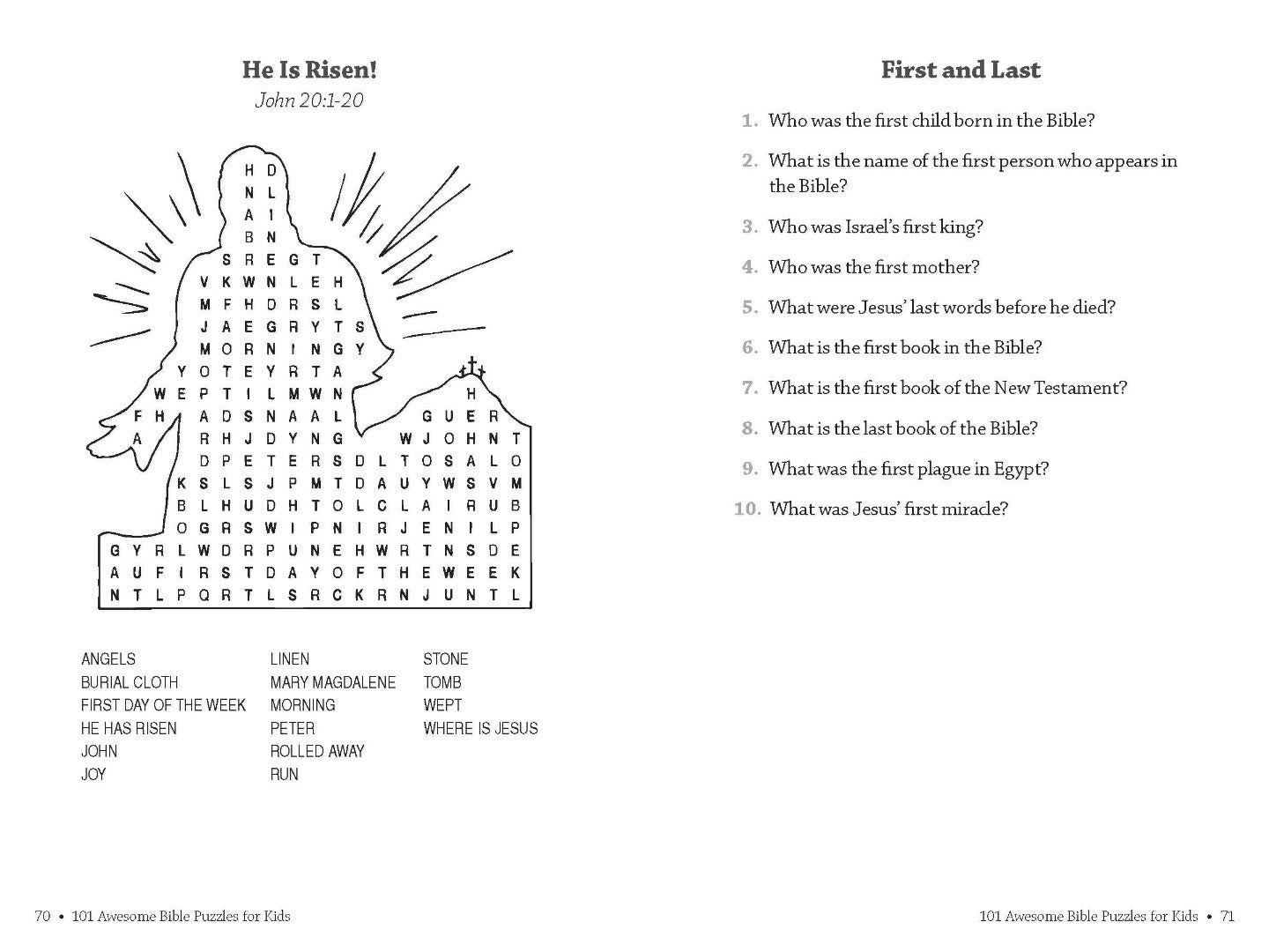 101 Awesome Bible Puzzles for Kids - Re-vived
