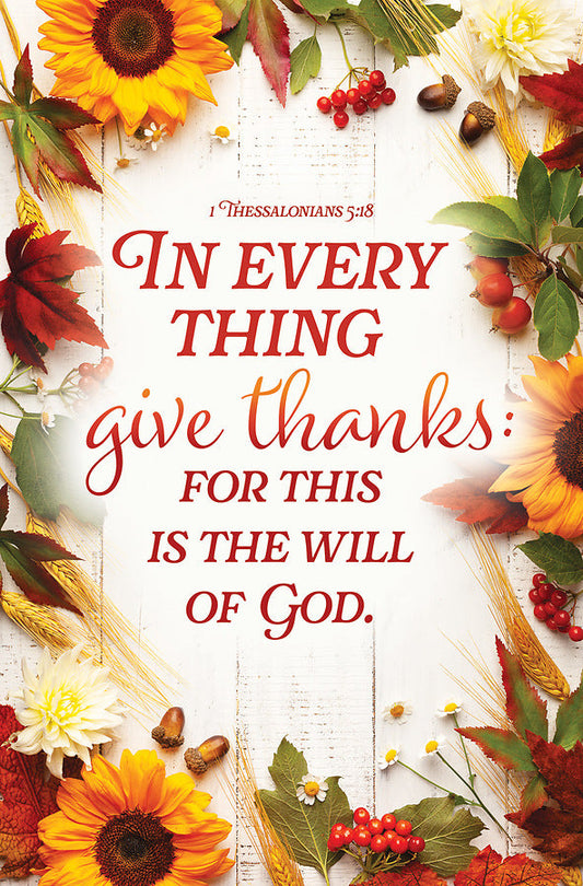 Thanksgiving In Every Thing Bulletin (pack of 100) - Re-vived