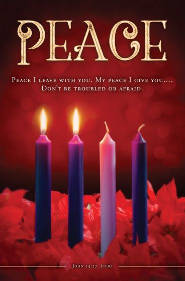 Advent Peace John 14:27 Bulletin (pack of 100) - Re-vived