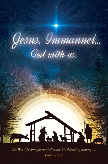 Christmas Jesus Immanuel Bulletin (pack of 100) - Re-vived
