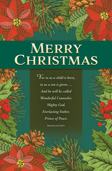 Merry Christmas Bulletin (pack of 100) - Re-vived