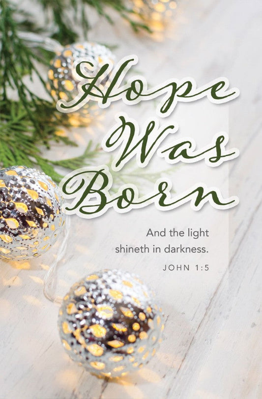 Christmas Hope Was Born Bulletin (pack of 100) - Re-vived