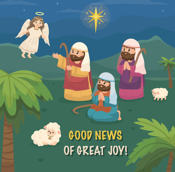 Compassion Charity Christmas Cards: Minicard Cute Nativity - Re-vived